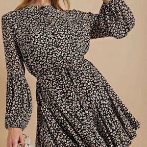 Kori Animal Print Dress NWT